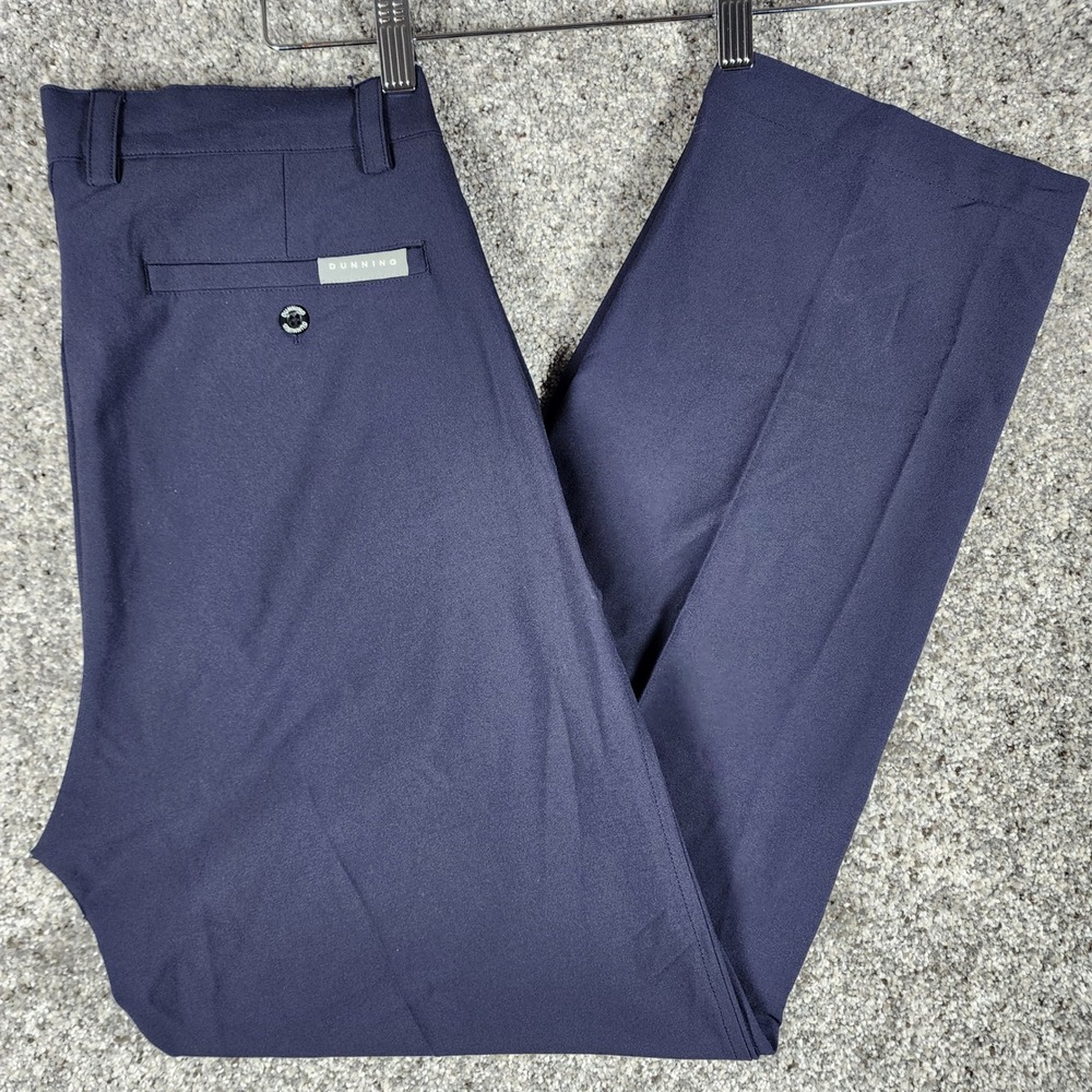 Dunning Golf Pants Mens 30x32 Navy Blue Performance Stretch Excellent